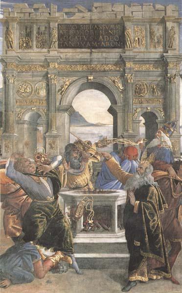 Sandro Botticelli Punishment of the Rebels Spain oil painting art